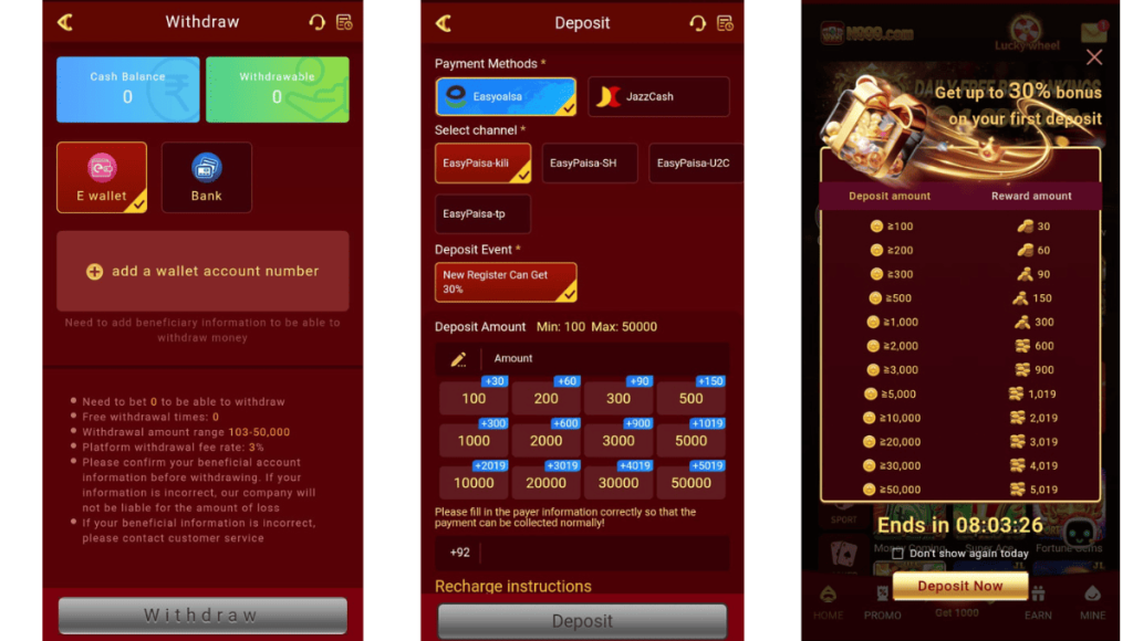 N999 Game Deposit and Withdraw