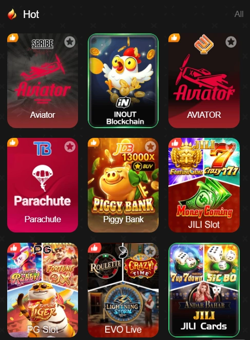 X44 bet multile casino games