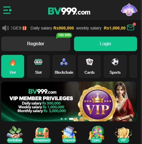 BV999 game login
