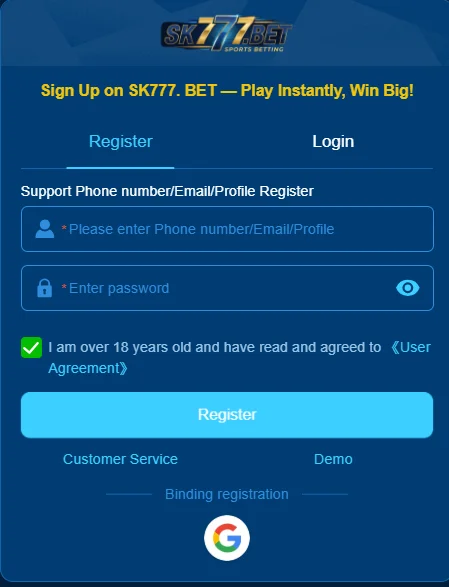 sk777 game login