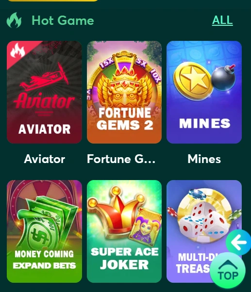 crash7 bet top games